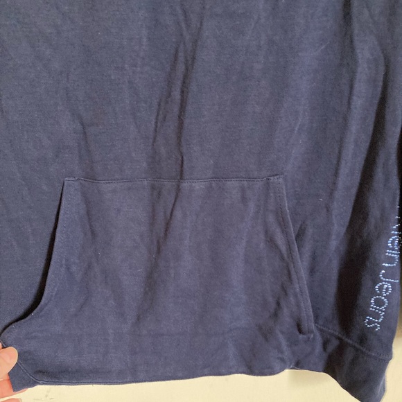 🌞Calvin Klein Navy Beaded Detail on Lower Left Side Long Sleeve Shirt#Gr - Picture 8 of 10